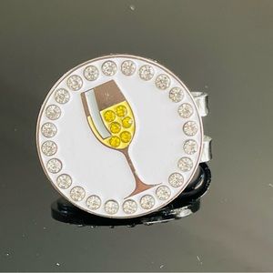 Golf Ball Marker Wine Glass